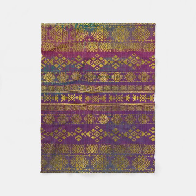 Cobertor De Velo Teste padrão do estilo de /Tribal do mexicano - (Frente)