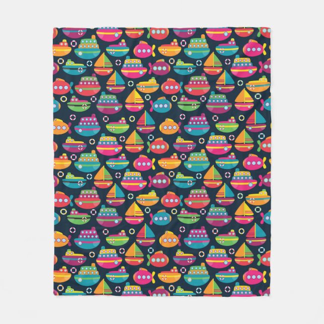 Cobertor De Velo Teste padrão do transporte do oceano (Frente)