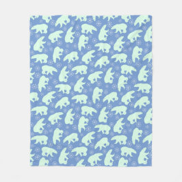 Cobertor De Velo Teste padrão do urso polar