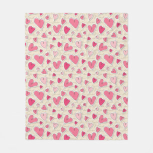 Cobertor De Velo Teste padrão dos corações