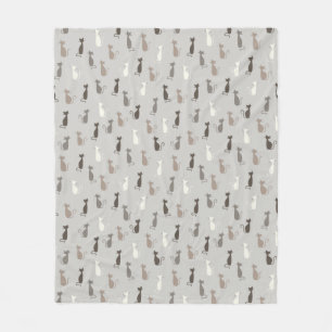 Cobertor De Velo Teste padrão dos gatos