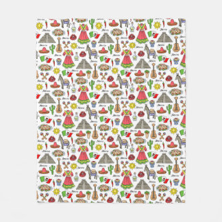 Cobertor De Velo Teste padrão dos símbolos de México |