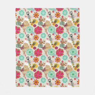 Cobertor De Velo Teste padrão floral no estilo retro