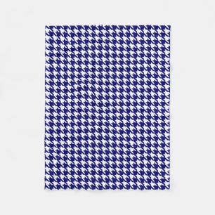 Cobertor De Velo Teste padrão formal de Houndstooth dos azuis