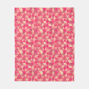 Cobertor De Velo Teste padrão geométrico da flor