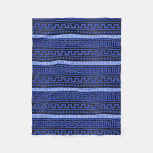 Cobertor De Velo Teste padrão grego tradicional do meandro