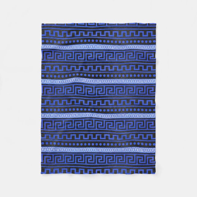 Cobertor De Velo Teste padrão grego tradicional do meandro (Frente)