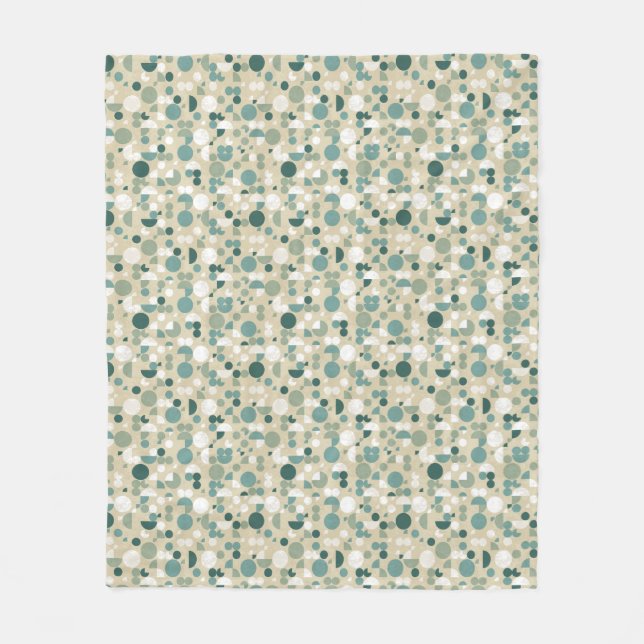 Cobertor De Velo Teste padrão retro abstrato (Frente)