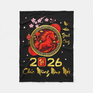 Cobertor De Velo Tet 2026 Ano Vietnamita Cavalo Lunar Ano Novo Chin