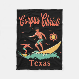 Cobertor De Velo Texas Corpus Christi Tx Surfer Surfing Fishing Pie