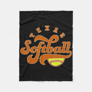 Cobertor De Velo Texas Softll Vintage Masculino Infantil Equipe Ret