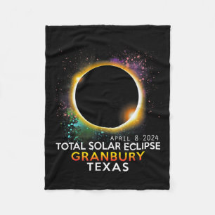 Cobertor De Velo Texas Totality Total Solar Eclipse 8 de abril de 2