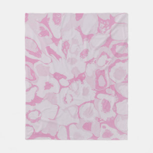 Cobertor De Velo Têxteis florais, cor-de-rosa e branco