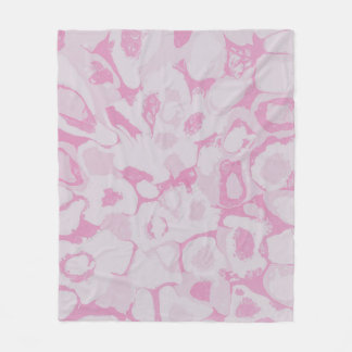 Cobertor De Velo Têxteis florais, cor-de-rosa e branco