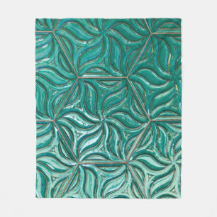 Cobertor De Velo Têxtil de parede de azulejo cerâmico turquesa, abs
