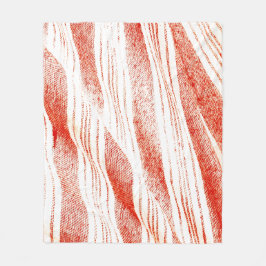 Cobertor De Velo Têxtil Fouta Tecido Laranja e Branco