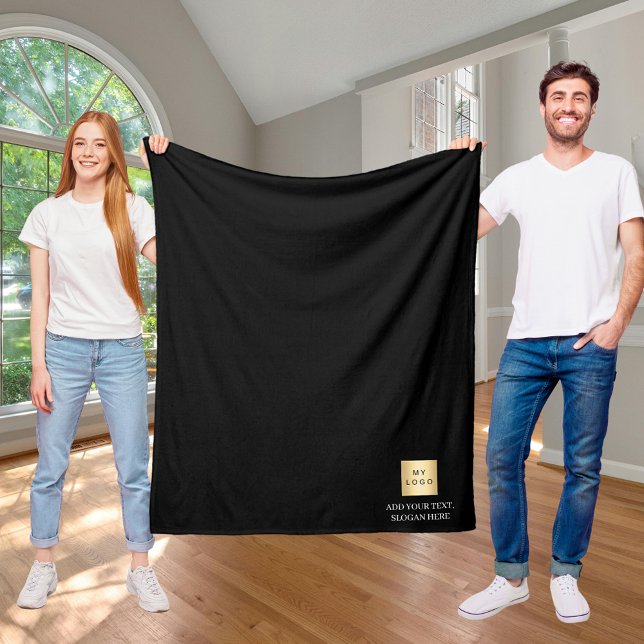 Cobertor De Velo Texto de presente da empresa personalizado do logo (Criador carregado)