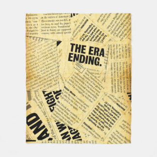 Cobertor De Velo Texto do jornal com papel antigo