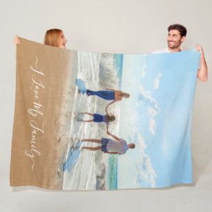 Cobertor De Velo Texto Fotográfico de Design único que amo minha 