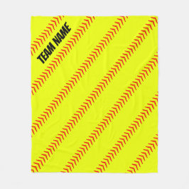 Cobertor De Velo Texto ou Nome Personalizado do Grupo de Softball A