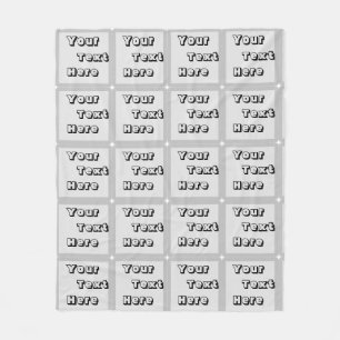 Cobertor De Velo texto Padrão de logotipo de fonte personalizada da