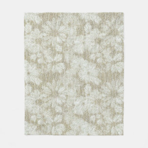 Cobertor De Velo Textura Cremosa de Veludo Floral Margarida