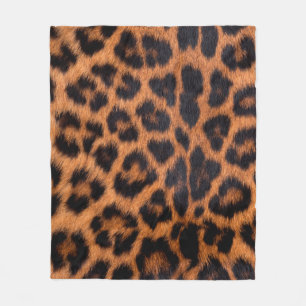 Cobertor De Velo Textura da pele do leopardo: Prato de mancha-leopa