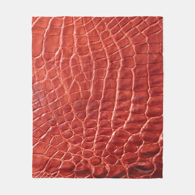 Cobertor De Velo Textura de couro crocodilo (Frente)