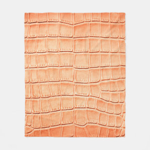 Cobertor De Velo Textura de couro de crocodilo castanho-claro