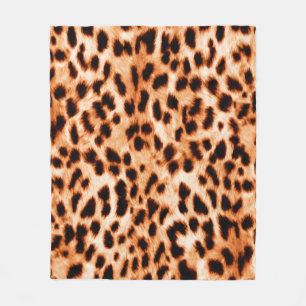 Cobertor De Velo Textura de impressão do leopardo