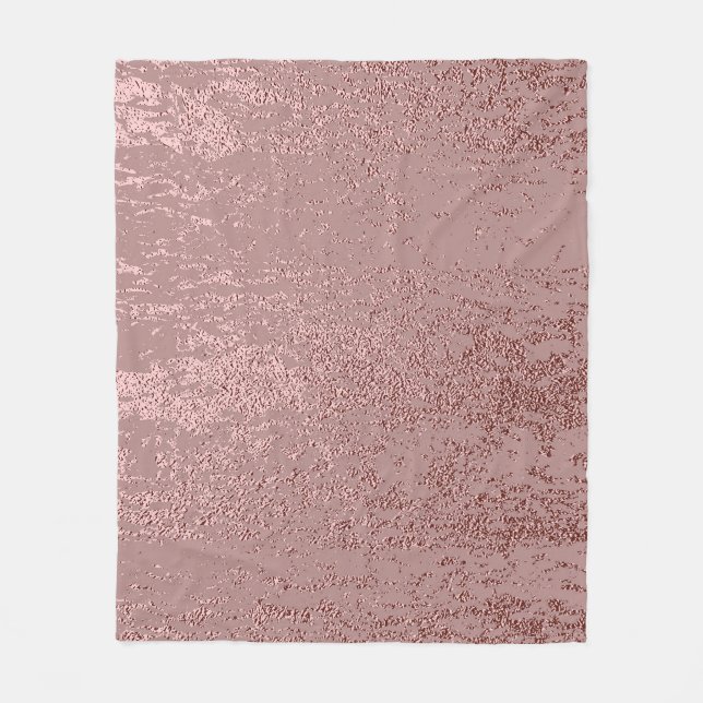Cobertor De Velo Textura de ouro metálico, quartzo rosa. (Frente)