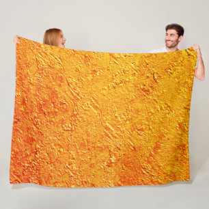 Cobertor De Velo "Textura de parede" digital amarelo e laranja