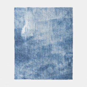 Cobertor De Velo Textura Denim: Furos Enroscados.