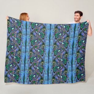 Cobertor De Velo Textura Digital de Água de Piscina  Papel Digital 