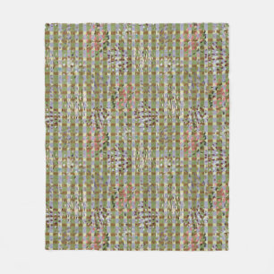 Cobertor De Velo Textured Pointillism Grid Pattern Artwork