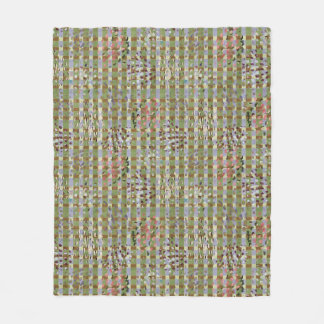 Cobertor De Velo Textured Pointillism Grid Pattern Artwork