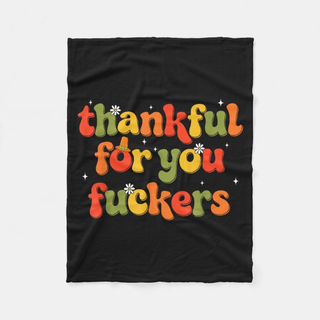 Cobertor De Velo Thankful For You Forers  (Frente)