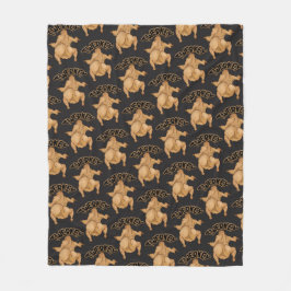 Cobertor De Velo Thanksgiving Twerkey Fleece Blanket