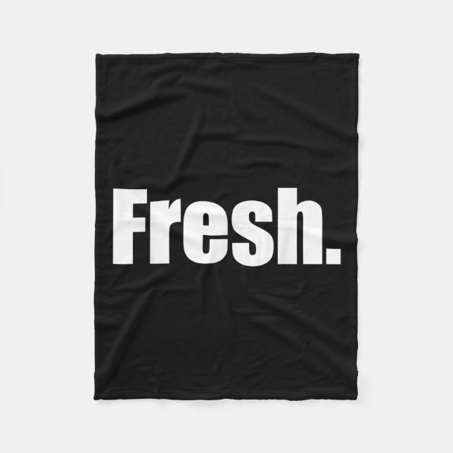Cobertor De Velo That Says Says Fresh Shirt - A Design That Says Sa (Frente)