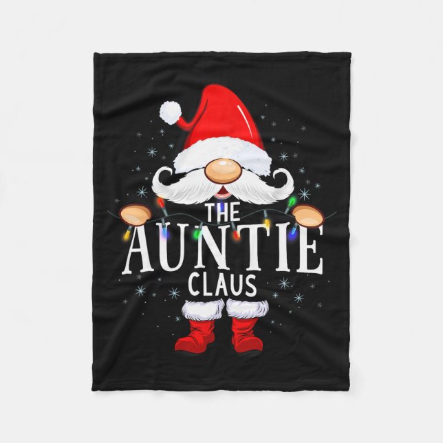 Cobertor De Velo The Auntie Claus Christmas Matching Pajama  (Frente)