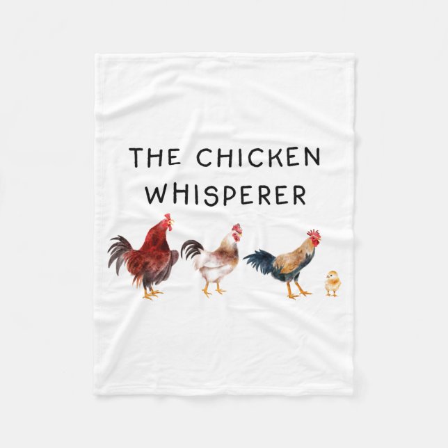 Cobertor De Velo The Chicken Whisperer Funny  (Frente)