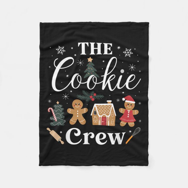 Cobertor De Velo The Cookie Crew Christmas Baking Cookie Lover Kids (Frente)