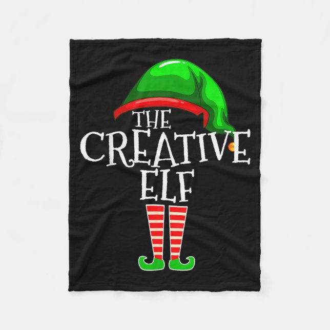 Cobertor De Velo The Creative Elf Family Matching Group Christmas  (Frente)