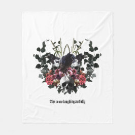 Cobertor De Velo The Crow Laughing Awfully