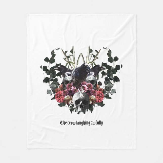 Cobertor De Velo The Crow Laughing Awfully (Frente)