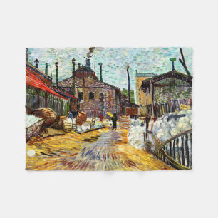Cobertor De Velo The Fatory (1887) por Vincent Van Gogh