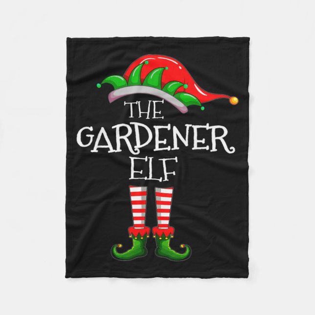 Cobertor De Velo The Gardener Elf Matching Family Group Christmas P (Frente)