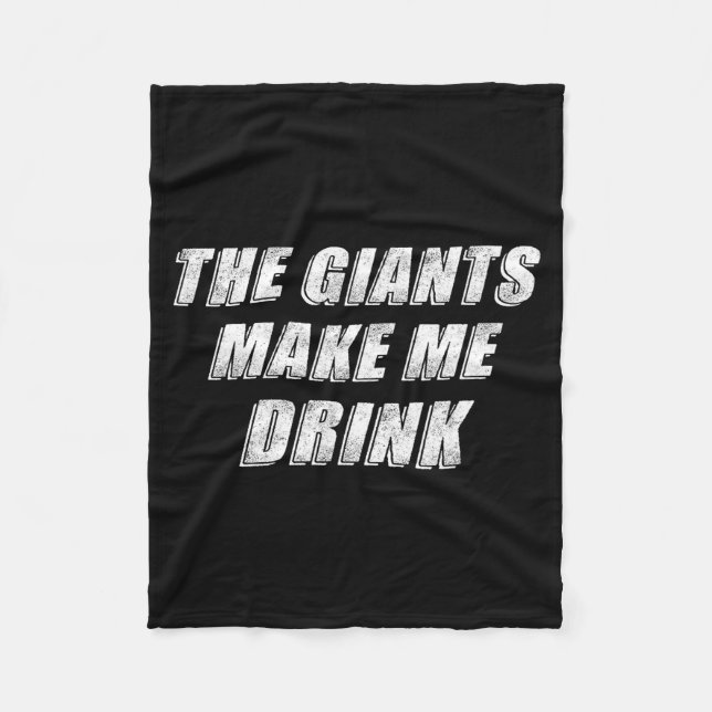 Cobertor De Velo The Giants Make Me Drink Funny  (Frente)