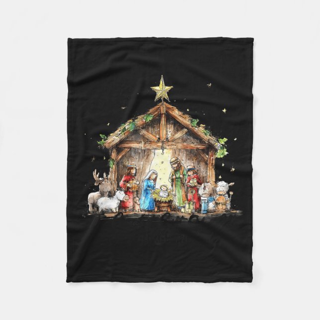Cobertor De Velo The Greatest Gift For All Christmas Nativity Jesus (Frente)