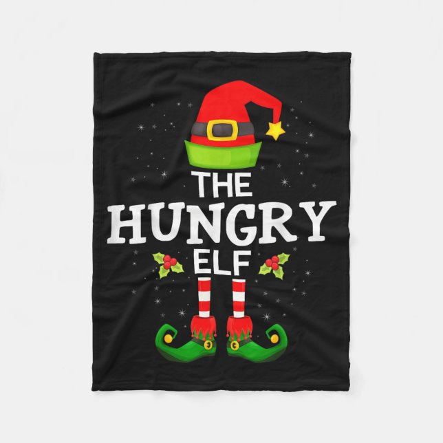Cobertor De Velo The Hungry Elf Christmas Family Matching Pajama  (Frente)